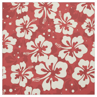 Tropical Hawaiian Hibiscus floral pattern Fabric