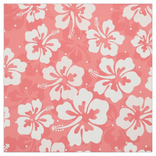 Tropical Hawaiian Hibiscus floral pattern Fabric