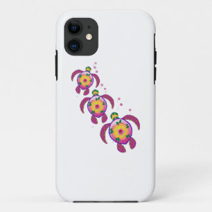 Tropical Hawaiian Honu Turtles iPhone 11 Case