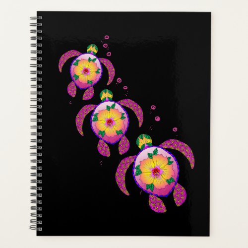 Tropical Hawaiian Honu Turtles Planner