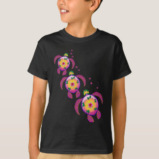 Tropical Hawaiian Honu Turtles T-Shirt