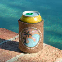 Tropical Floral Can Coolers, Hawaiian Bachelorette Party, Birthday