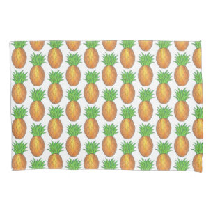 Tropical Hawaiian Island Pineapple Beach Print Pillow Case