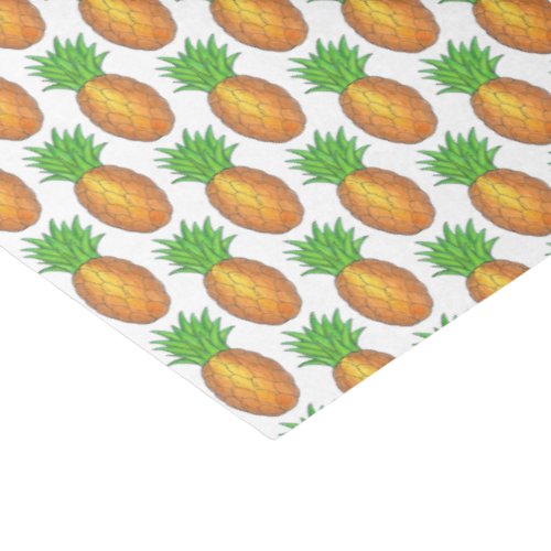 Tropical Hawaiian Island Pineapple Beach Print Tissue Paper