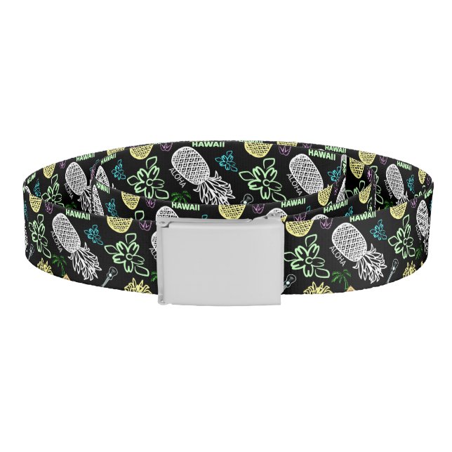 Tropical Hawaiian Luau Pattern Belt (Coil)