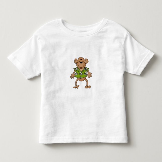 Tropical Hawaiian Monkey Toddler T-shirt (Front)