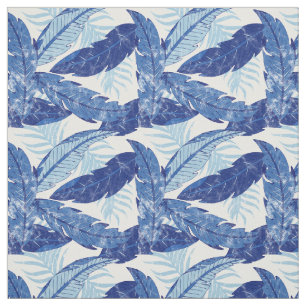 Tropical Hawaiian Palm Leaves Pattern Fabric