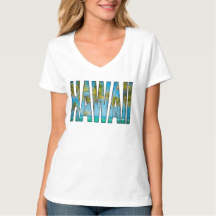 Tropical Hawaiian Palm Trees Typography T-Shirt