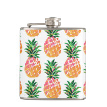 Tropical Hawaiian Pineapple Hip Flask Tropical Hawaiian Pineapple Hip Flask