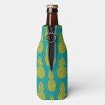 Tropical Hawaiian Pineapple Pattern Bottle Cooler