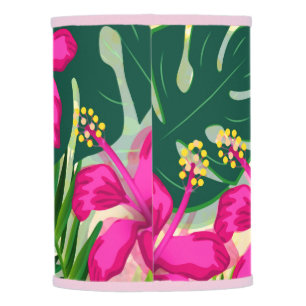 Tropical Hawaiian Style Floral Pattern Lamp Shade