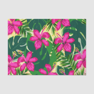 Tropical Hawaiian Style Floral Pattern Tissue Paper
