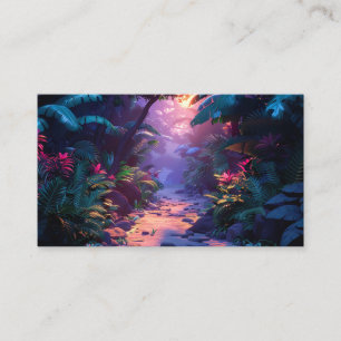 Tropical Hawaiian Walking Path Business Card