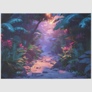 Tropical Hawaiian Walking Path Tissue Paper