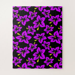 Tropical Hawiian Hibiscus Flowers Jigsaw Puzzle