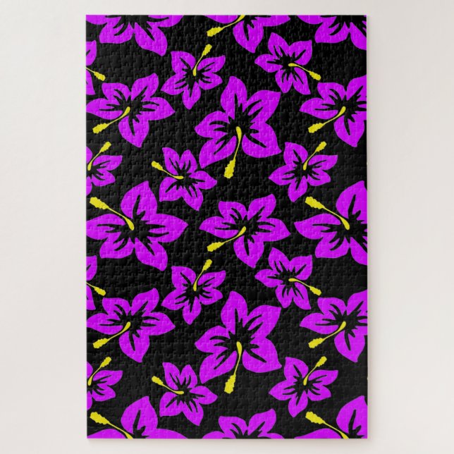 Tropical Hawiian Hibiscus Flowers Jigsaw Puzzle (Vertical)