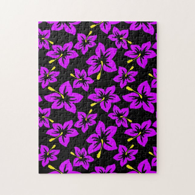 Tropical Hawiian Hibiscus Flowers Jigsaw Puzzle (Vertical)