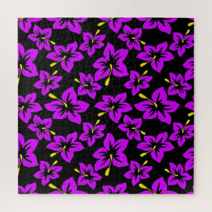 Tropical Hawiian Hibiscus Flowers Jigsaw Puzzle