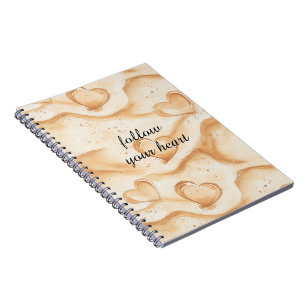 Tropical Hearts in Sand Beach Notebook