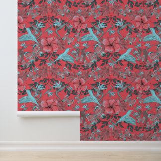 Tropical heritage wallpaper