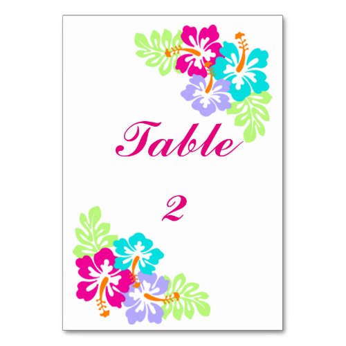 Tropical Hibiscus _ 3x5 Table Card