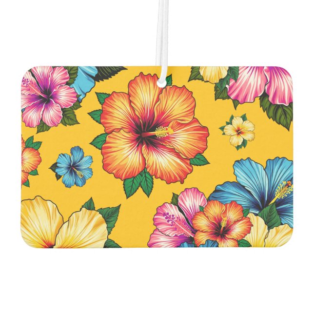 Tropical Hibiscus Air Freshener (Back)