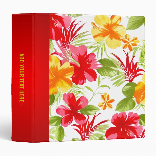 Tropical Hibiscus binder (Front/Spine)