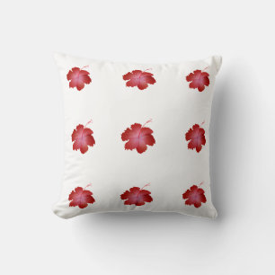 Tropical Hibiscus Bloom – Square Throw Pillow for