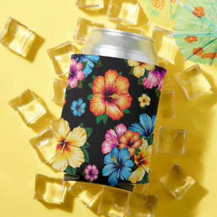 Tropical Hibiscus Can Cooler
