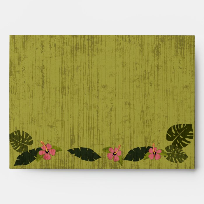 Tropical Hibiscus Envelope