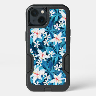 Tropical Hibiscus Floral Pattern 2 iPhone 13 Case
