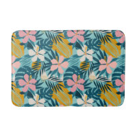 Tropical Hibiscus Floral Pattern