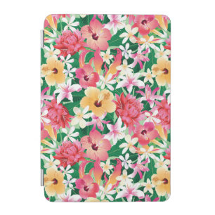 Tropical Hibiscus Floral Pattern iPad Mini Cover