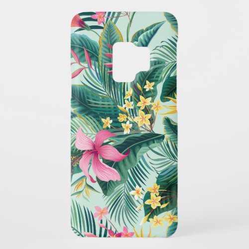 Tropical Hibiscus Floral Seamless Pattern Case_Mate Samsung Galaxy S9 Case