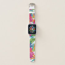 Tropical Hibiscus Flower Apple Watch Band
