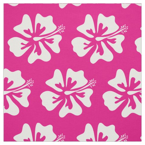 Tropical Hibiscus flower Hawaii floral pattern Fabric