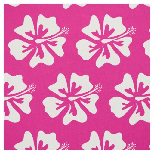 Tropical Hibiscus flower Hawaii floral pattern Fabric