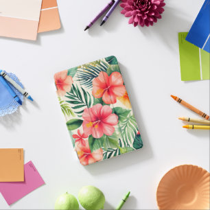 Tropical hibiscus Flower Pattern iPad Mini Cover