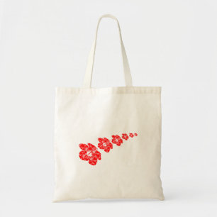 Tropical Hibiscus Flower Tote Bag
