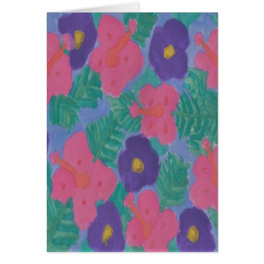 Tropical Hibiscus Flowers (Front)