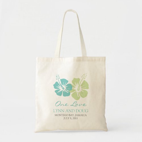 Tropical Hibiscus Flowers Tote Bag