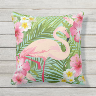 Multicolor 16x16 Personalized Gifts Pink Flamingo By HustlaGirl Lisa Personalized Gifts Pink Flamingo Throw Pillow
