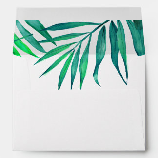 Tropical Hibiscus Hawaiian Beach Wedding Envelope