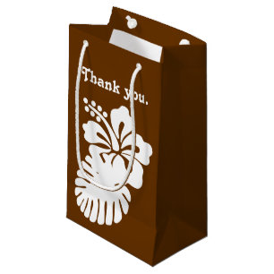Tropical Hibiscus in Chocolate Gift Bag
