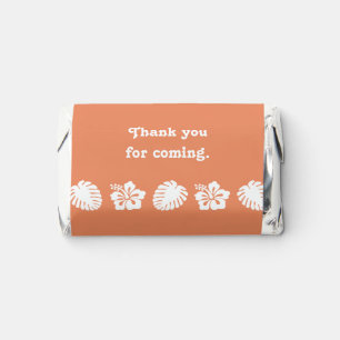 Tropical Hibiscus in Coral Hershey's Miniatures