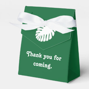 Tropical Hibiscus in Green Favor Box