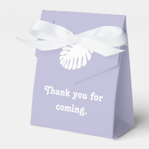 Tropical Hibiscus in Lavender Favor Box