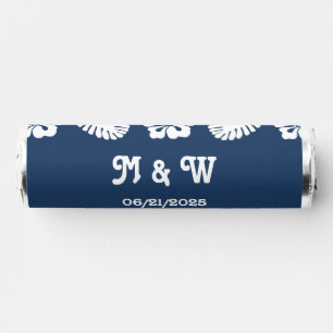 Tropical Hibiscus in Navy Breath Savers® Mints