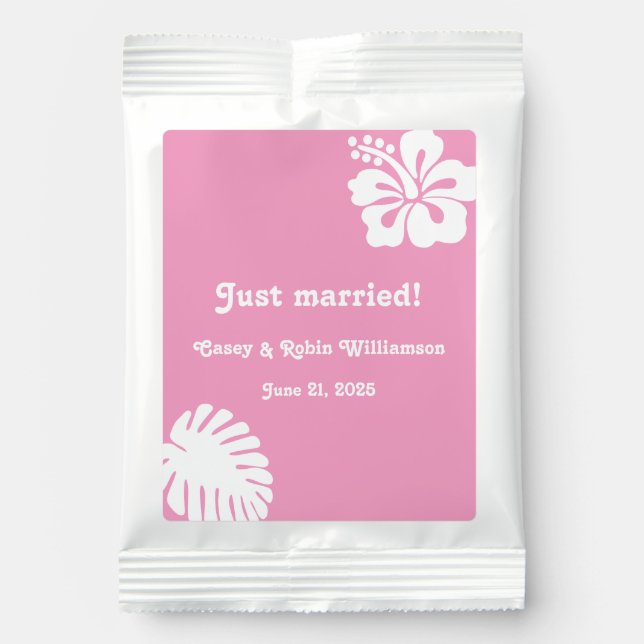 Tropical Hibiscus in Petal Pink Drink Mix (Front)