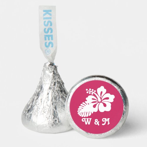 Tropical Hibiscus in Raspberry Hersheys Kisses